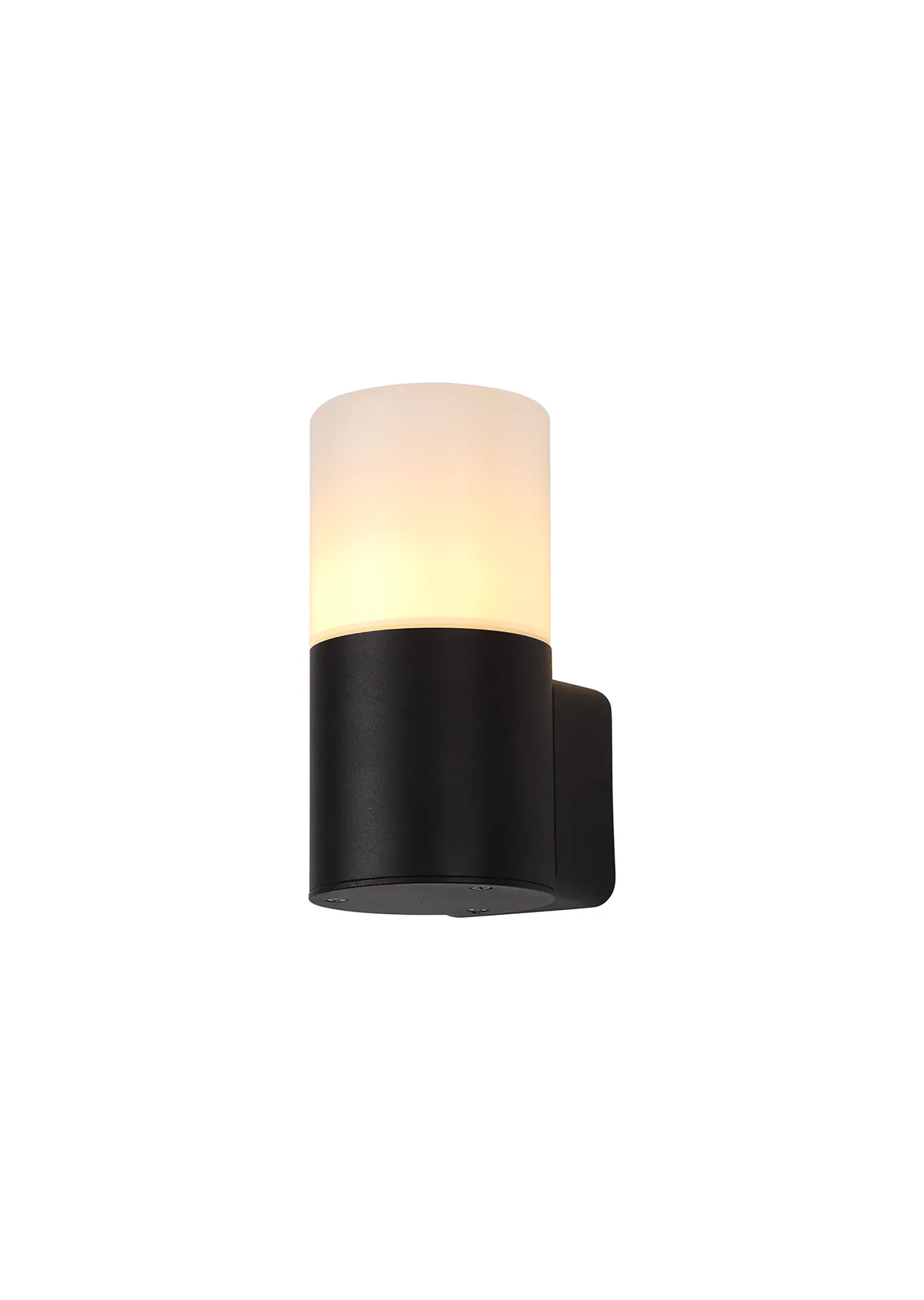 D0552  Prado Wall Lamp 1 Light IP44 Black, Opal